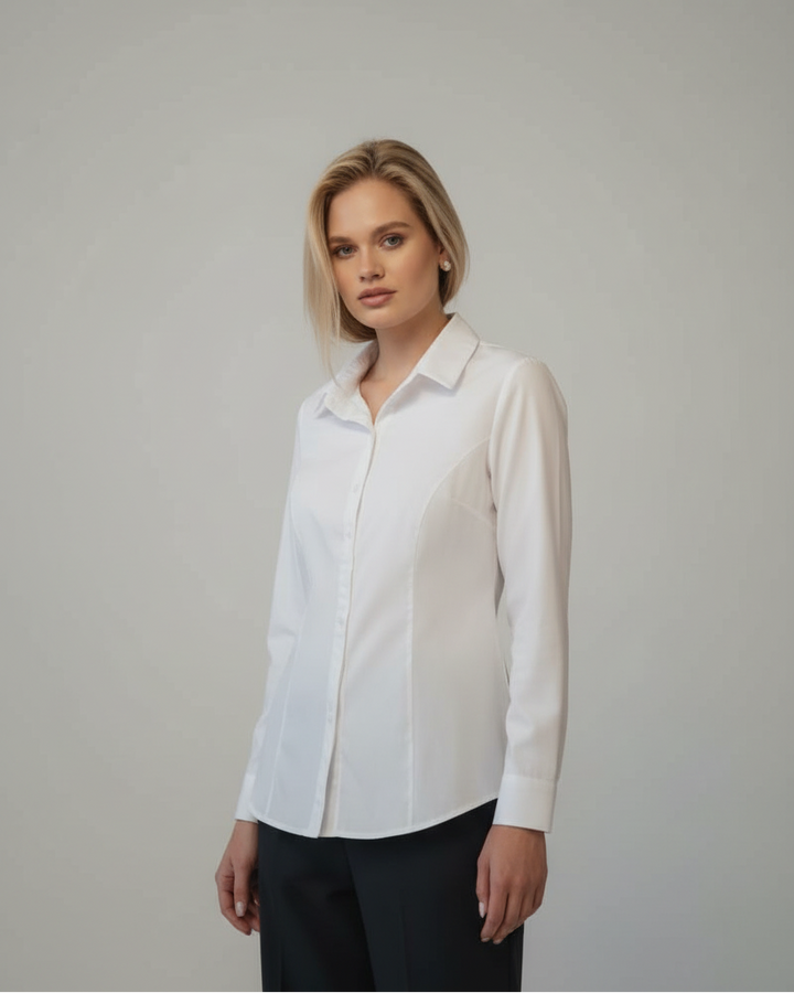 Classic white slim fit shirt