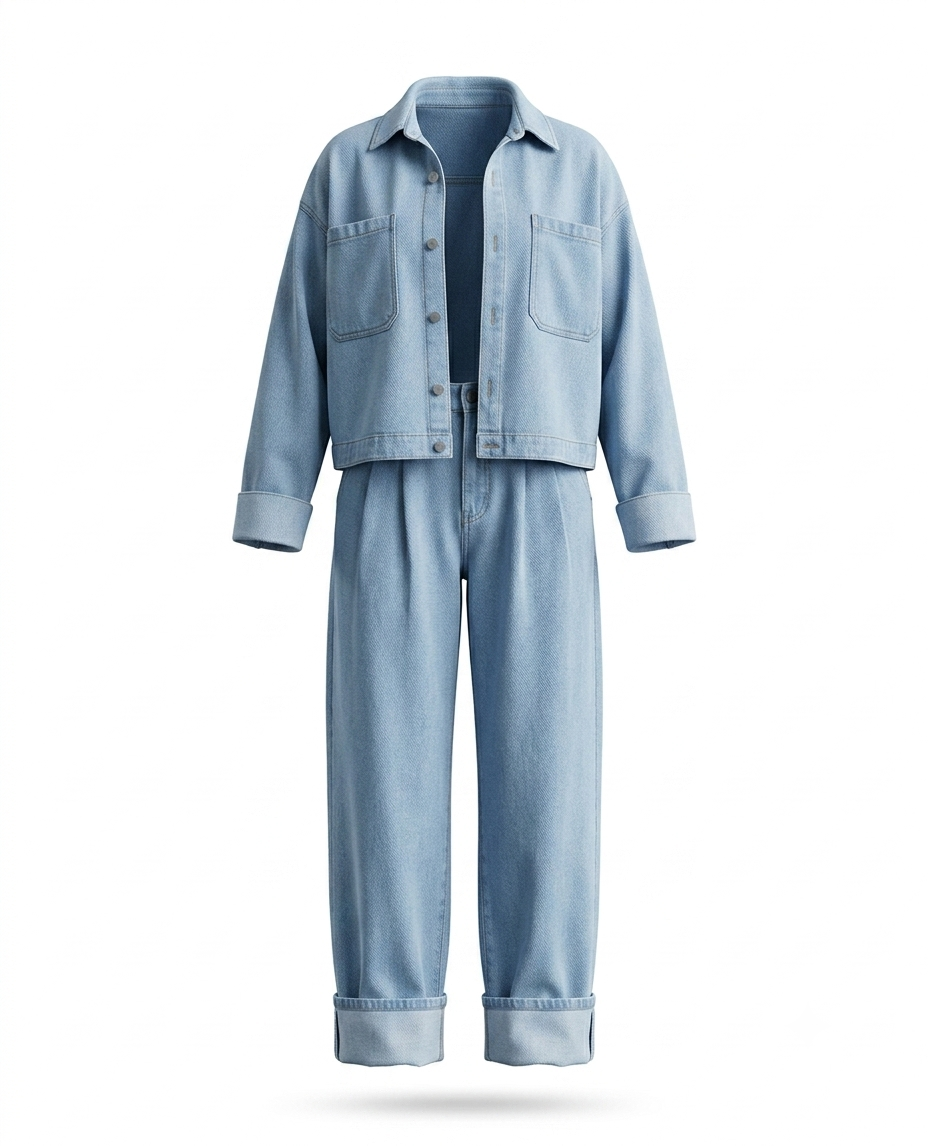 jeans suit