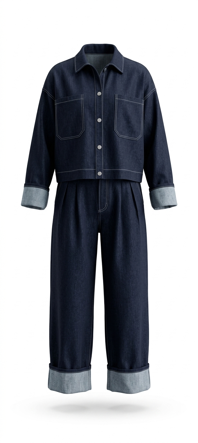 jeans suit