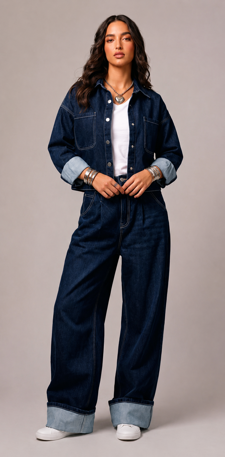 jeans suit